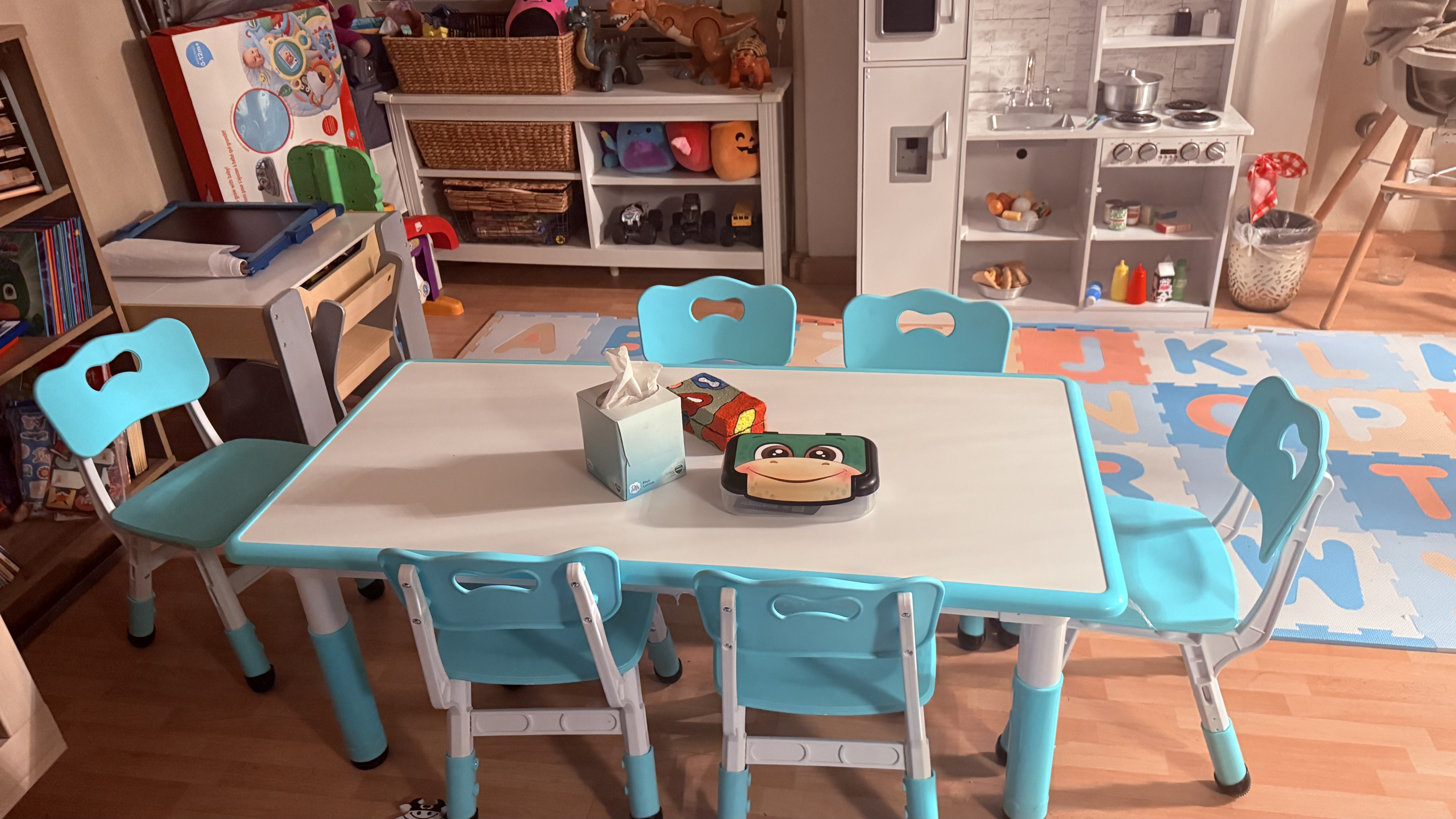 Children activity table at daycare